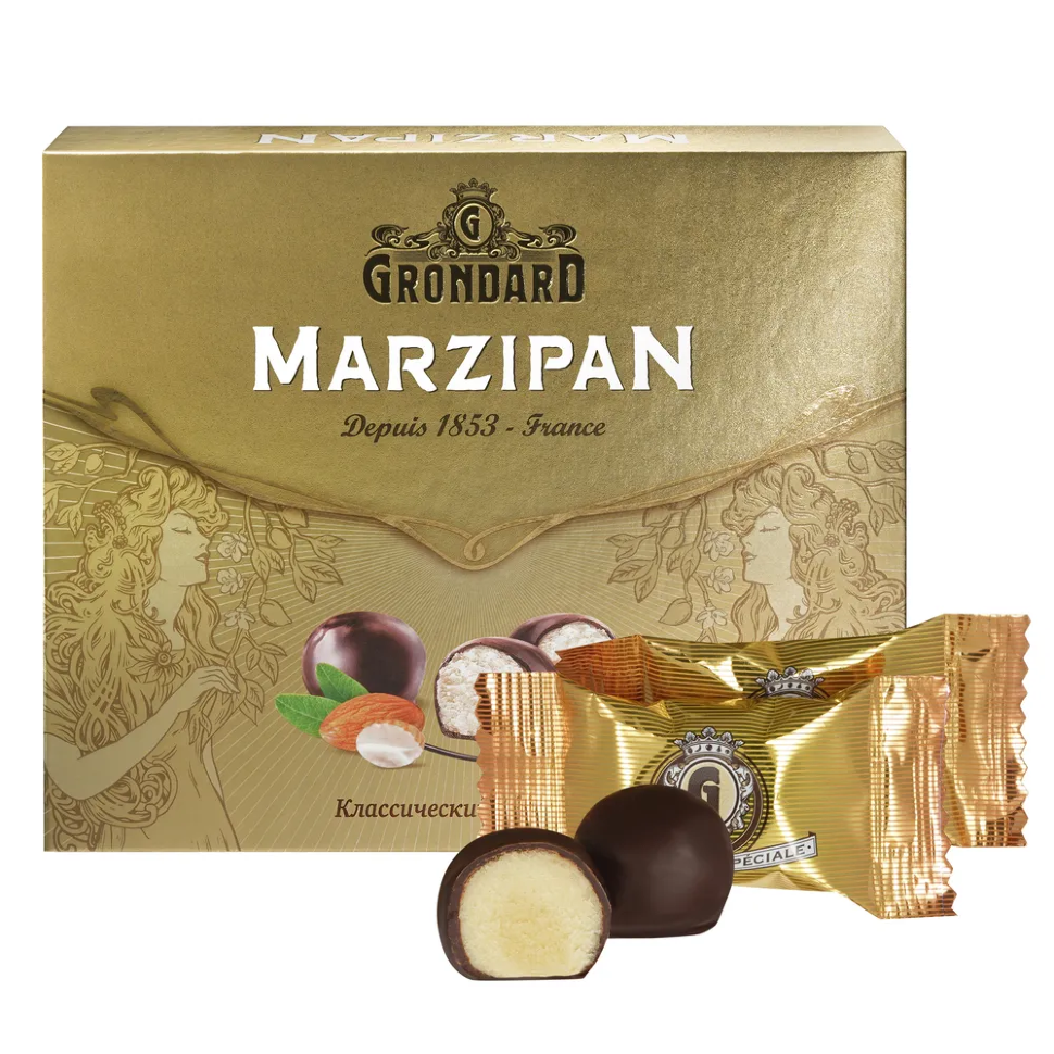  TM Grondard      (10836) Конфеты глазированные Марципановые Классика, 126г    в Канске