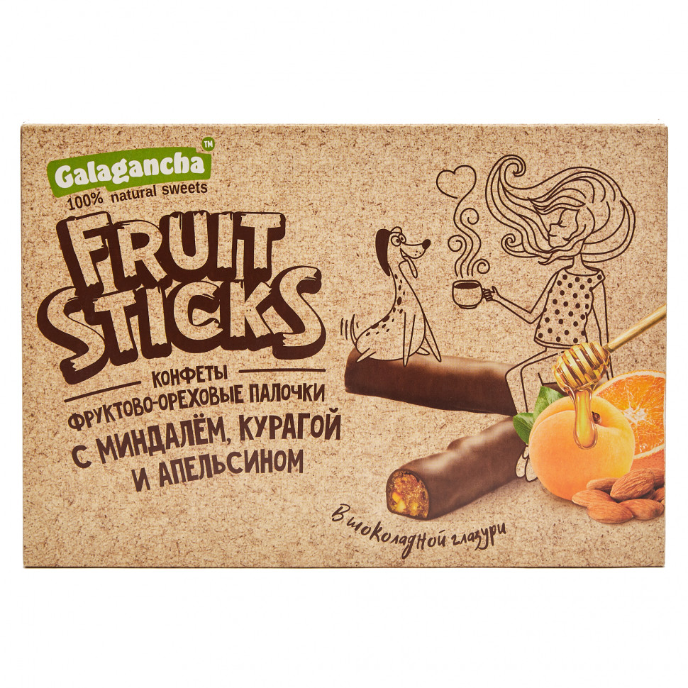  Берестов КРАФТ Fruit Stiсks с курагой и миндалем, 175г   в Канске