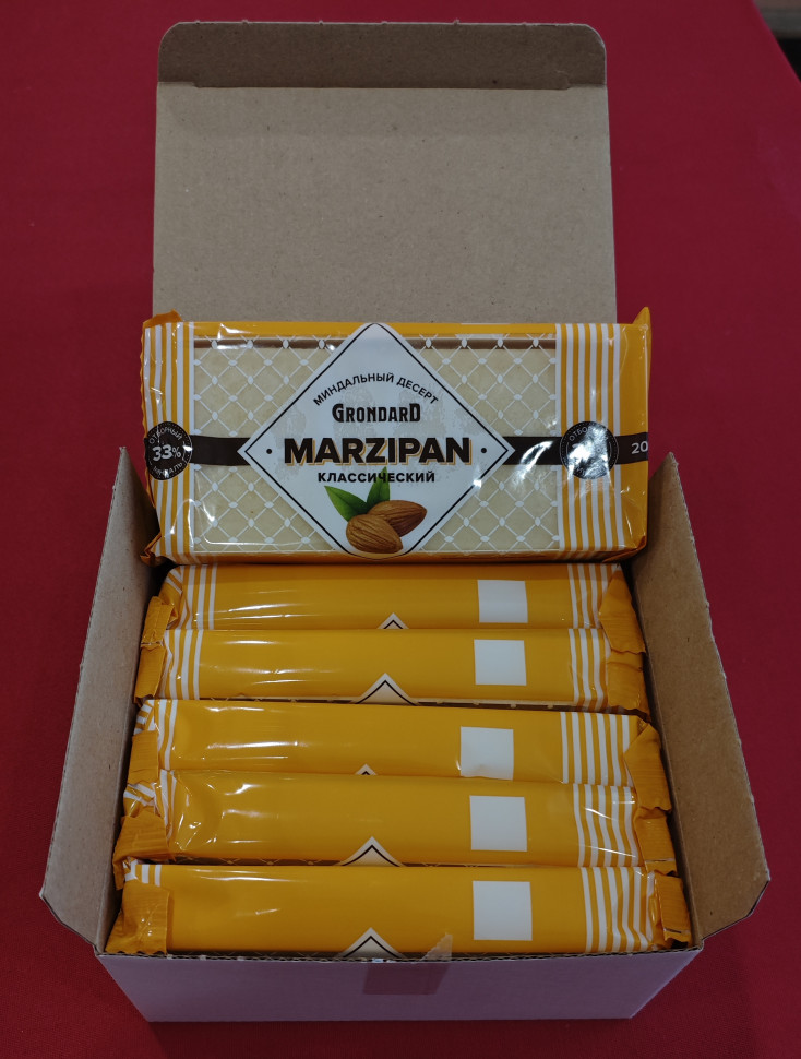  TM Grondard      (11133) Марципан 33%, (блок 6 шт по 200г)             в Канске