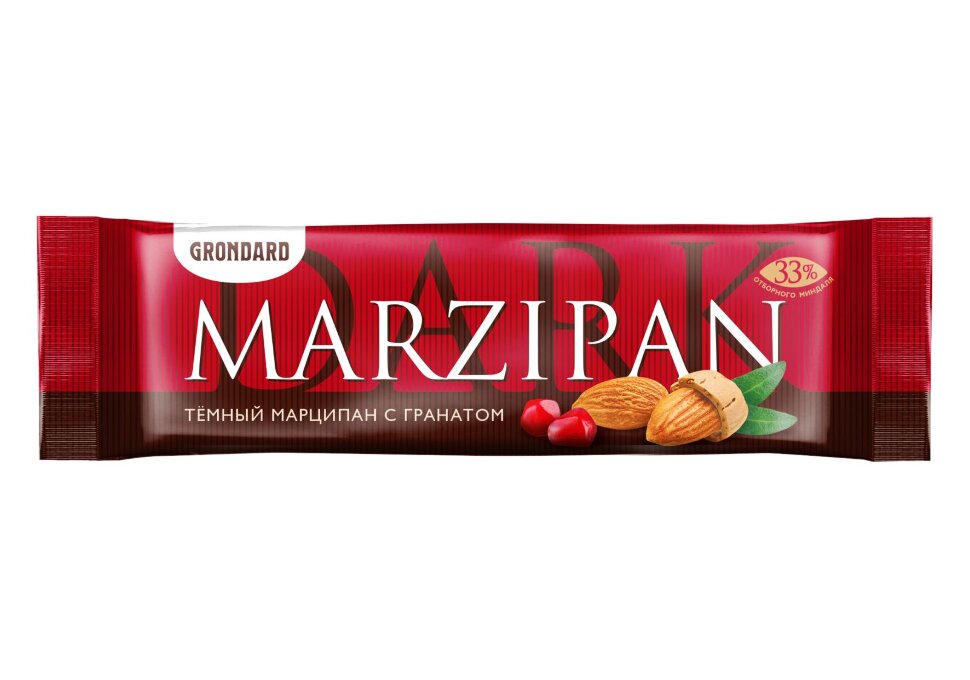  TM Grondard     (10973) Батончики глазированные Марципановые ГРАНАТ, (24шт по 50г)       в Канске