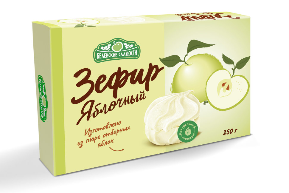  Зефир белевский "Яблочный" 250г в Канске